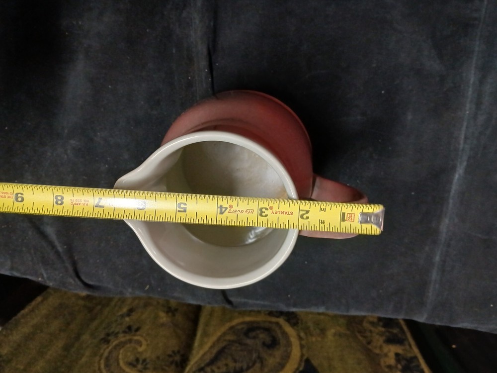 vintage ceramic water pitcher large