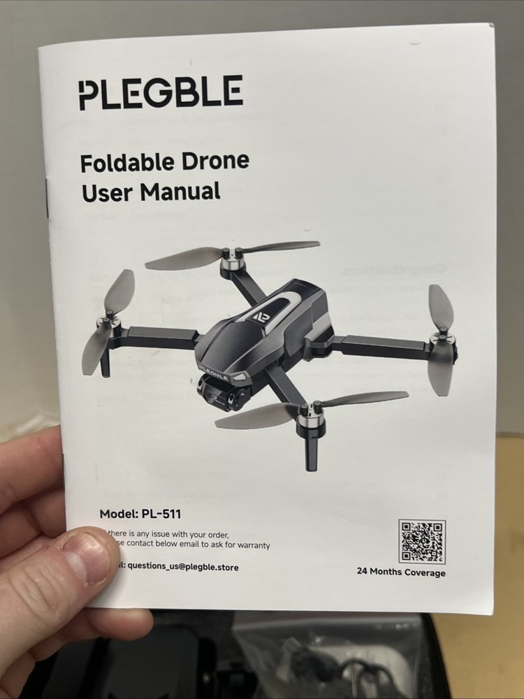 PLEGBLE PL-511 FPV Foldable RC Quadcopter Drone with 4K Camera