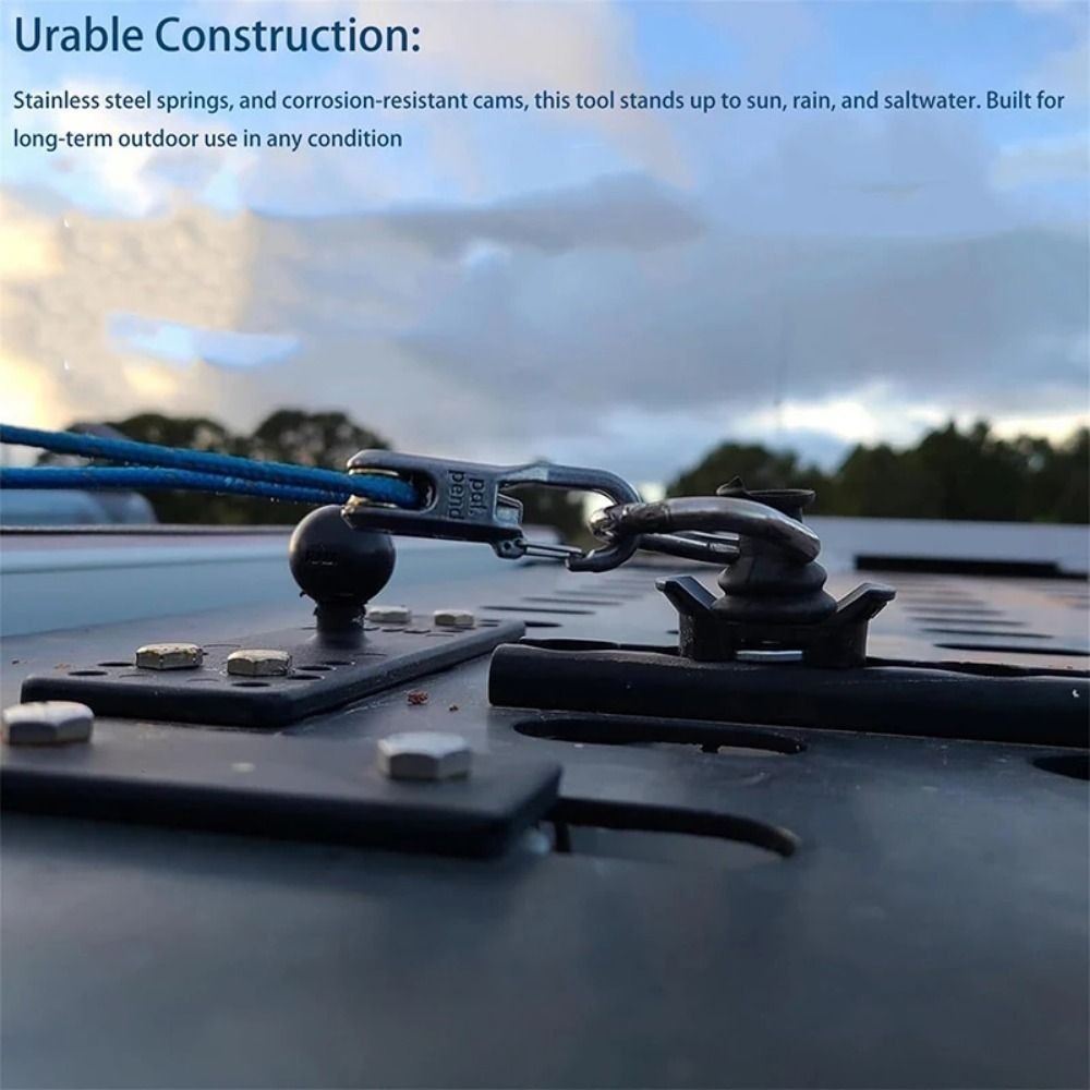 Outdoor Tensioner with Rope Roller Paracord–Cinching Tool for Camping, Hiking CW