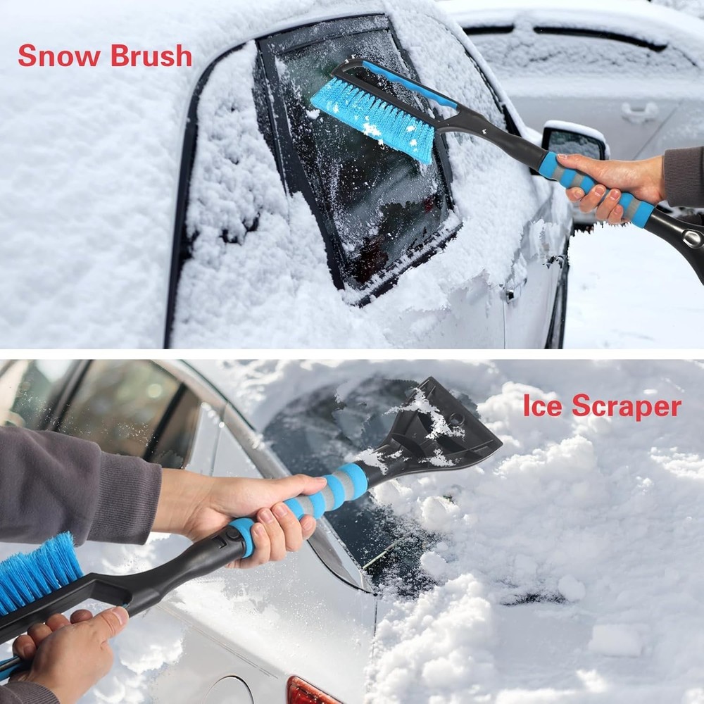 Snow Brush and Ice Scraper for Car Windshield,26.4" Window Scraper Deicer for...