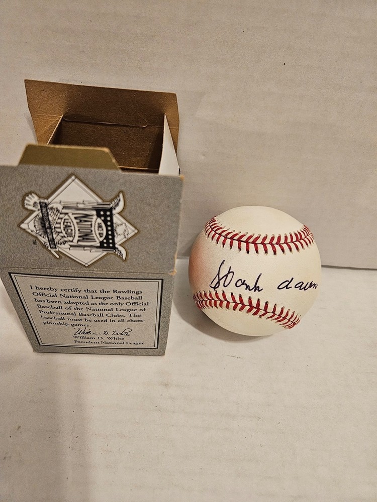 Hank Aaron Autographed Baseball