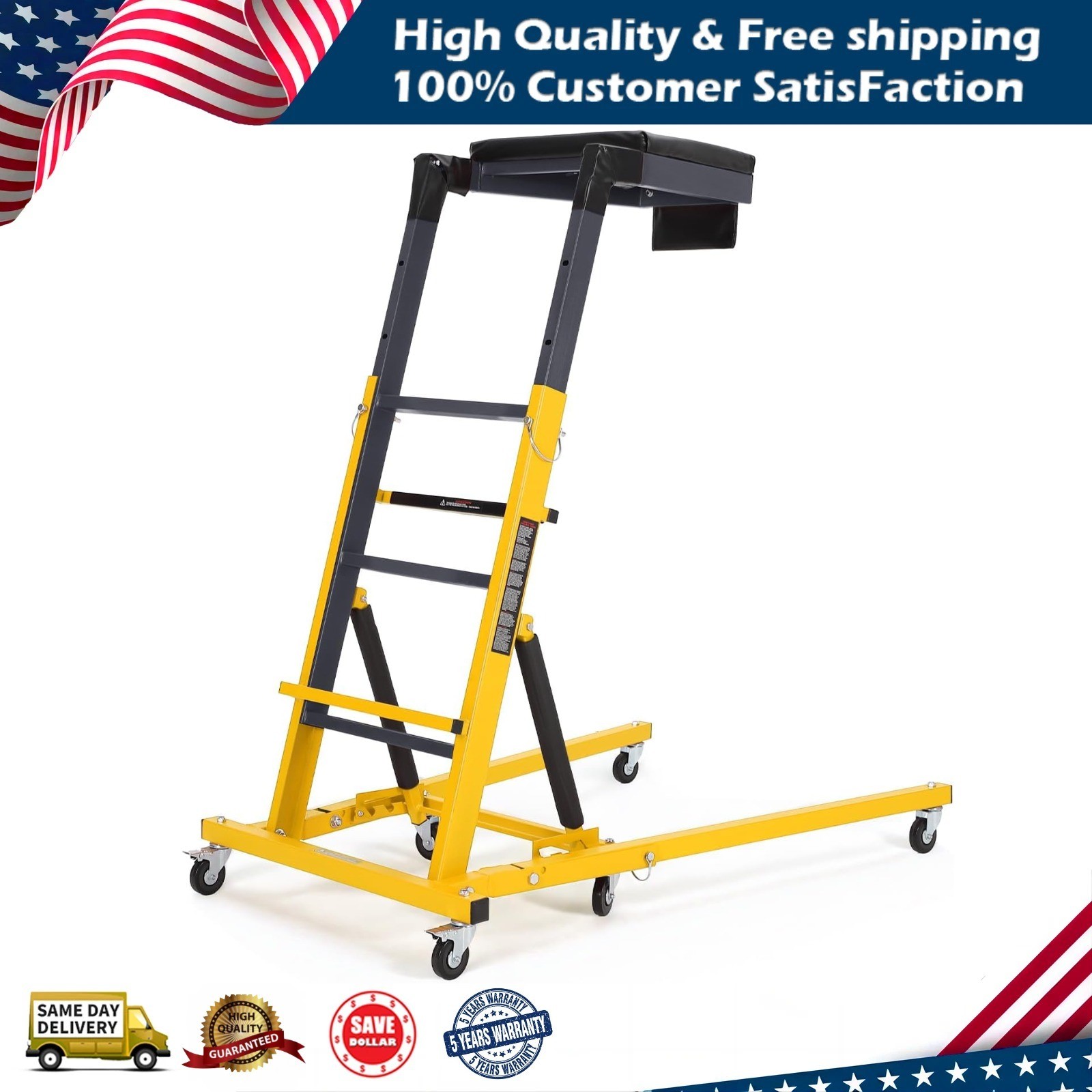 Automotive Topside Creeper 400LBS Adjustable Height Movable w/4 Wheels for Truck