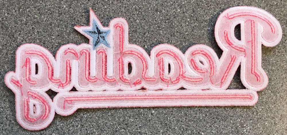 2008-12 READING PHILLIES EASTERN MINOR LEAGUE BASEBALL 7.5" SCRIPT TEAM PATCH