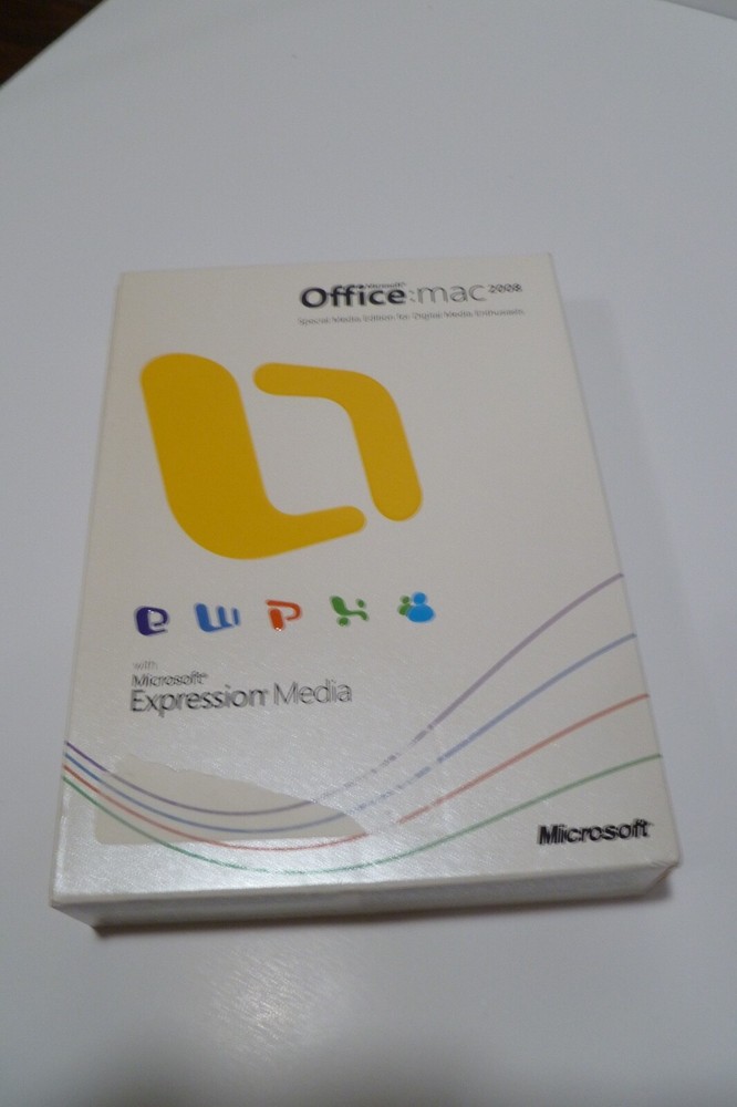Microsoft Office Mac 2008 with Expression Media & Product Key (Software)