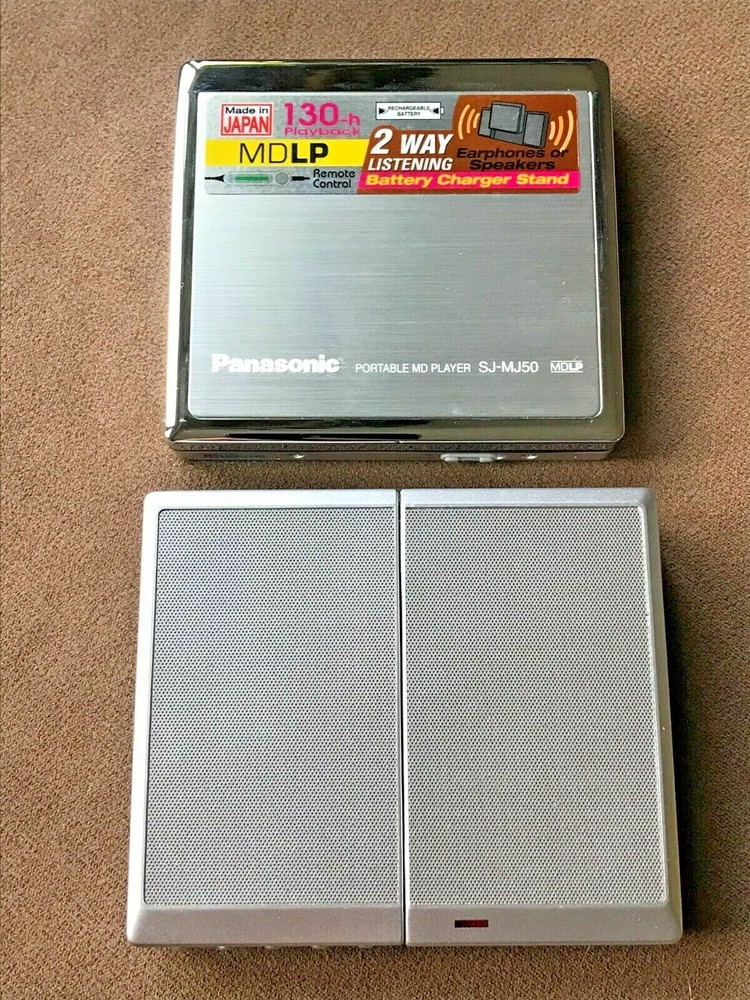 Panasonic SJ-MJ50 Portable MD Player Silver