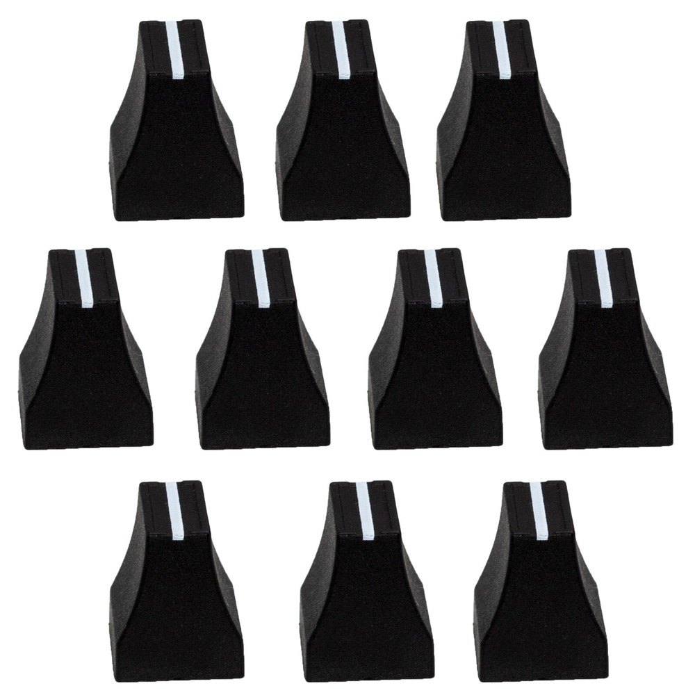 SIFAM 10 slide potentiometer FADER KNOB cap BLACK 12.5x10mm replacement knobs