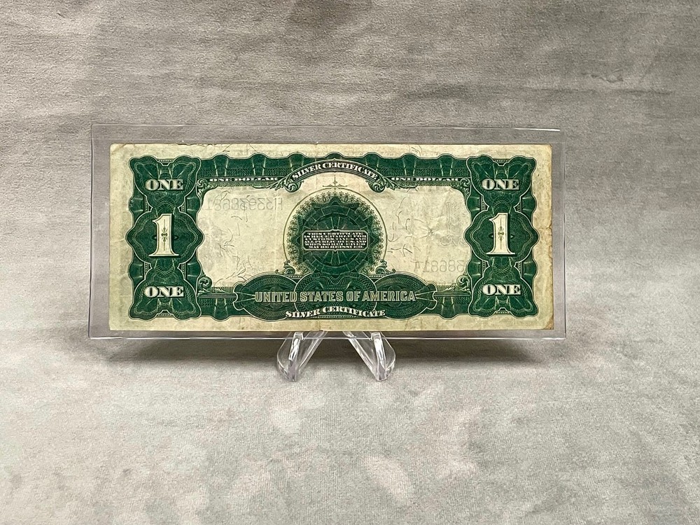 1899 USA $1 SILVER CERTIFICATE BLACK EAGLE LARGE NOTE