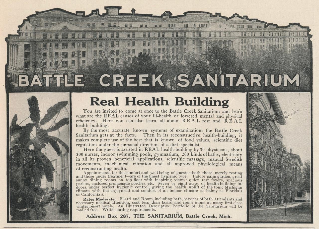 Magazine Ad - 1911 - Battle Creek Sanitarium - Battle Creek, MI