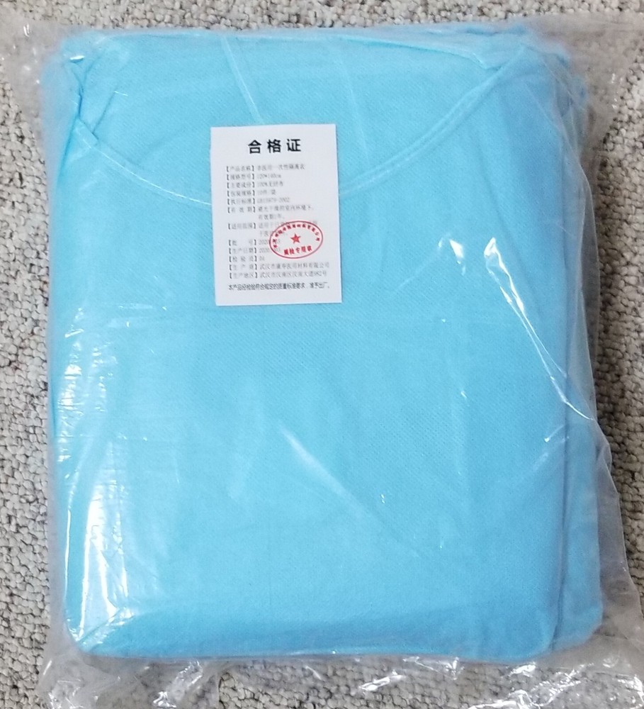 Disposable Isolation Gown Blue
