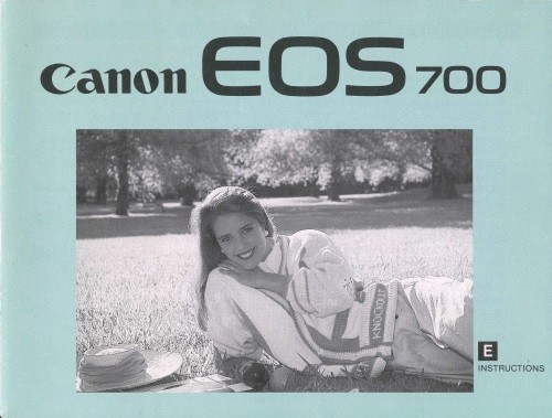 Canon EOS 700 Instruction Manual Original