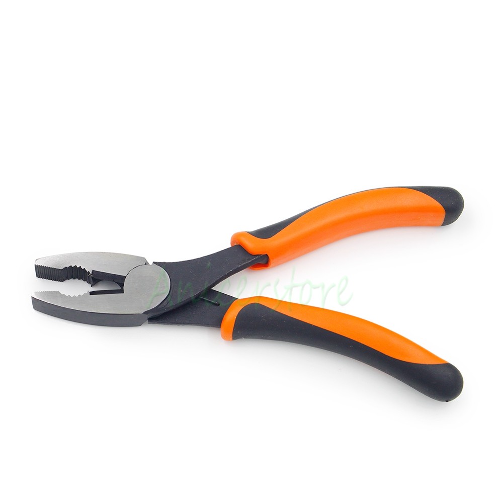 6.5" Serrated Jaws Combination Pliers Wire Cable Side Cutting Repair Making Tool