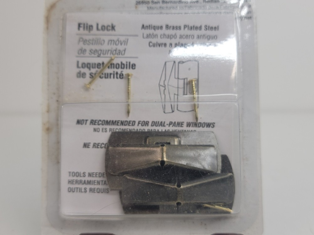 Defender Security U 9929 Wood Window Flip Lock, 2-Pack