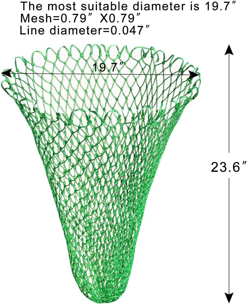 Foldable Replacement net Fishing Landing nets Medium, M