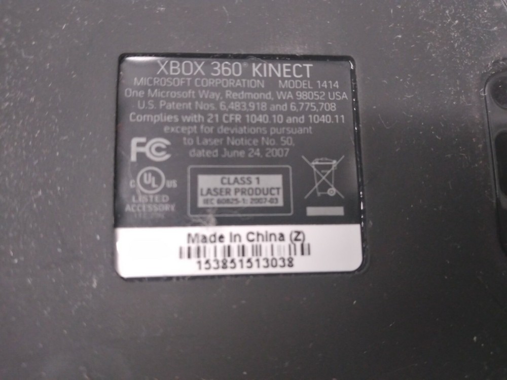 Xbox 360 Kinect Sensor Bar #1414 + Wireless Speed Wheel #1470