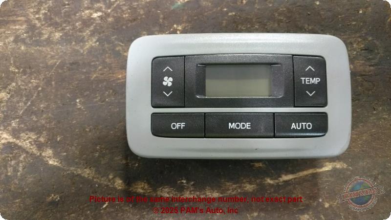 Used A/C Selector Switch fits: 2017 Toyota Sienna automatic temperature control