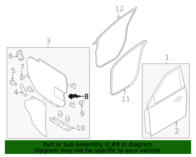 Genuine Ford Front Bracket DB5Z-78205A06-A
