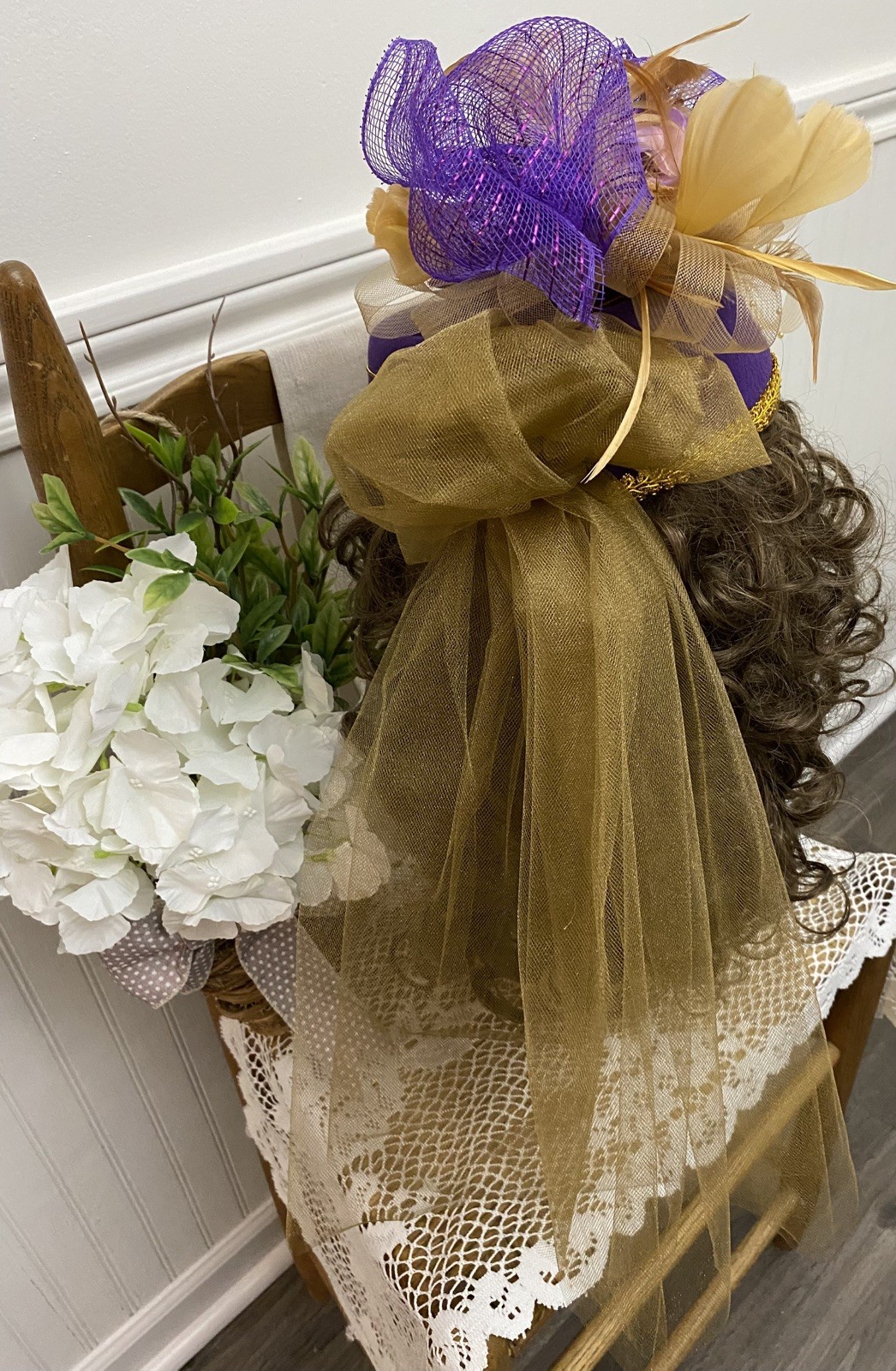 Ladies Victorian Perched SideSaddle Equestrian Riding Hat Reenactment Civil War