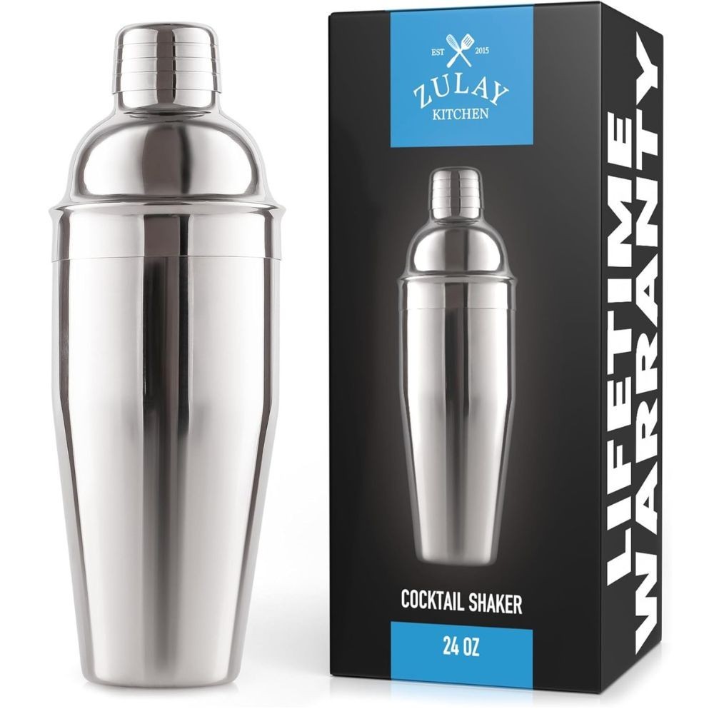Zulay 24 oz Stainless Steel Cocktail Shaker