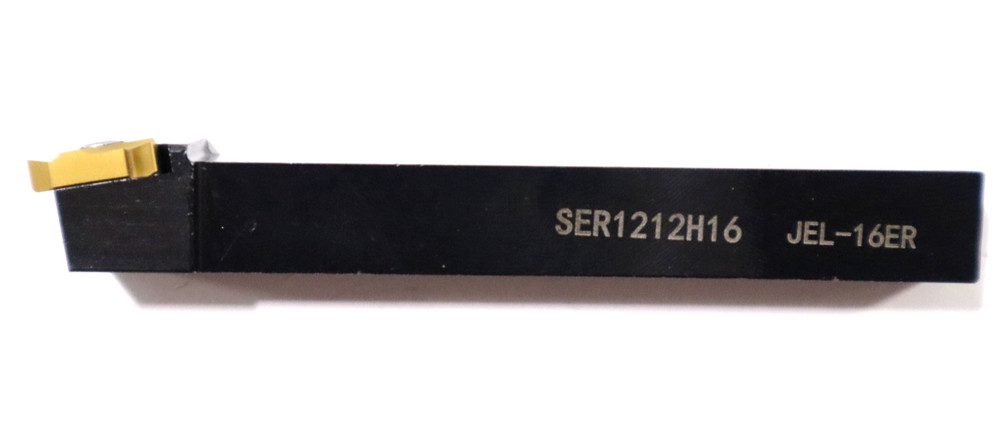 SER1212H16, 12 mm SQUARE THREADING TOOL HOLDER w/ 16ER INSERT INSTALLED E427