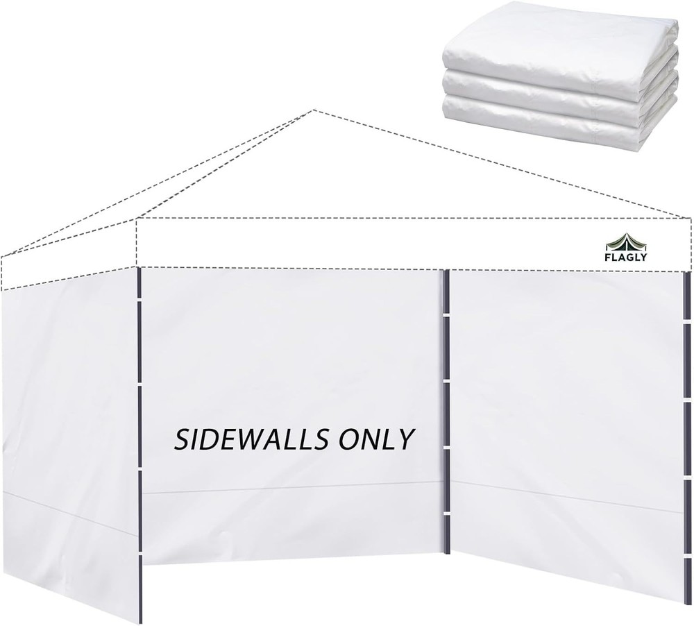 Full Coverage Sidewalls for 10x10 Canopy Tent - Waterproof with UV Shield