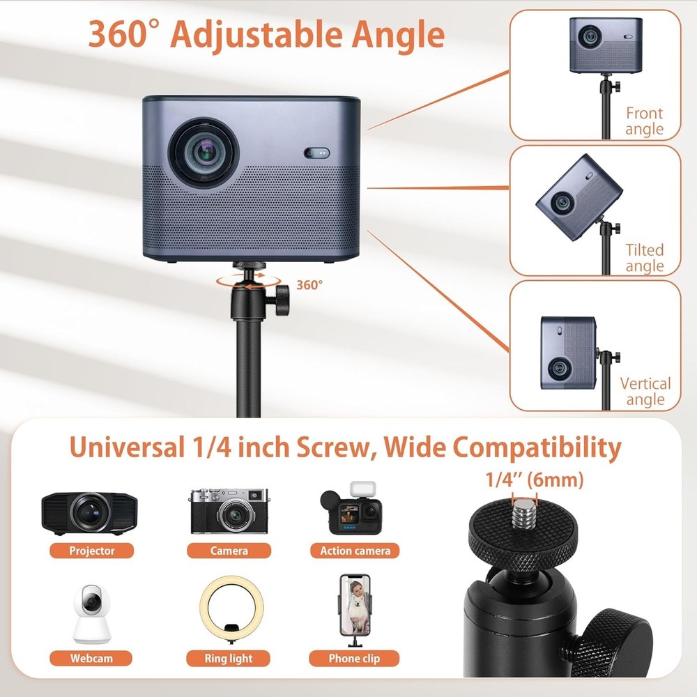 Projector Mount, Universal Projector Stand Height Adjustable 35" to 50" with ...