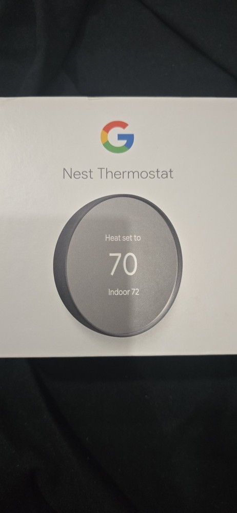 Google Nest Thermostat Charcoal Open Box Never Used