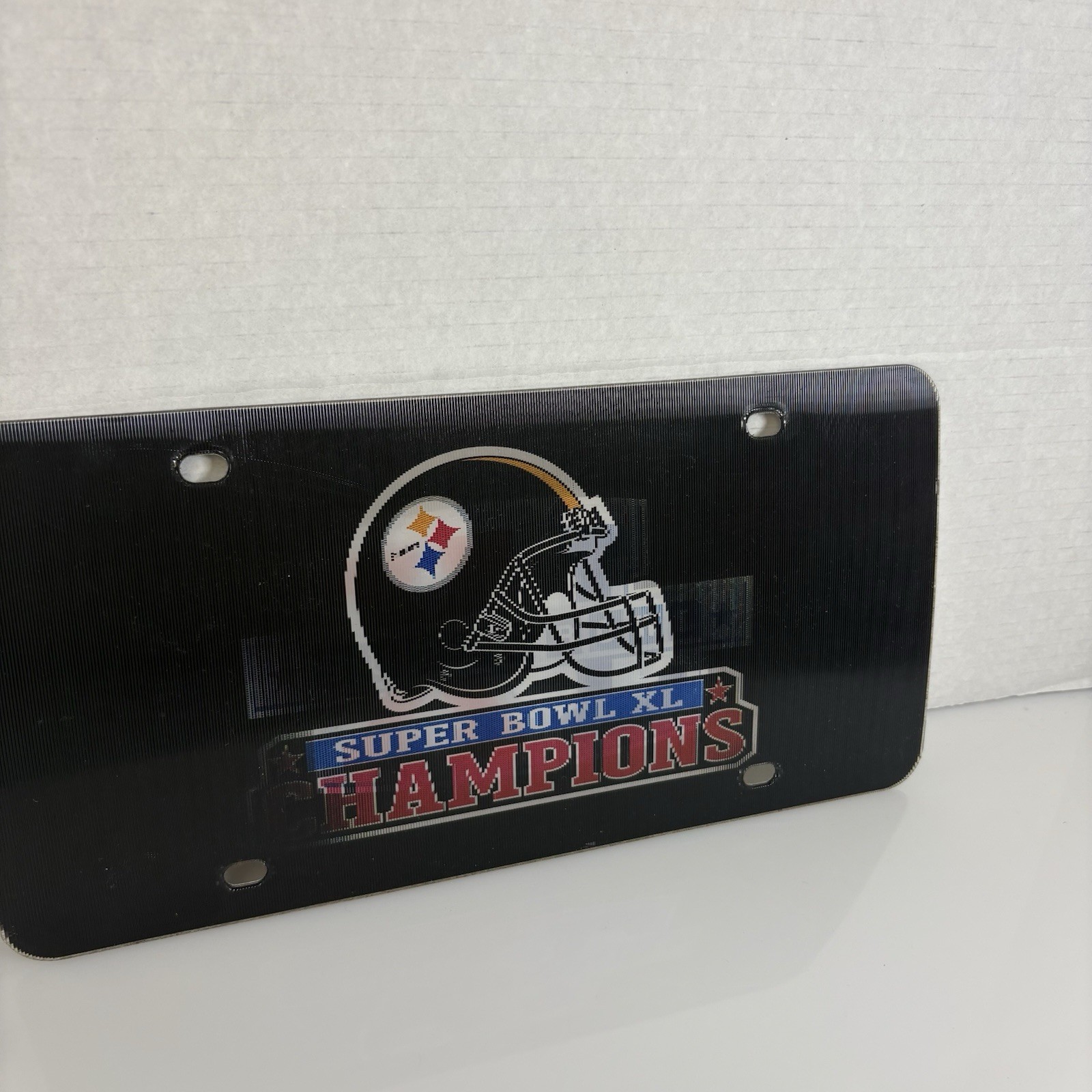 License Plate Pittsburgh Steelers Lenticular Auto Tag Vanity Plate  Super Bowl