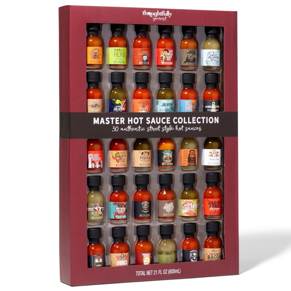 Thoughtfully Gourmet Master Hot Sauce Collection Sampler Set Flavors Include ...