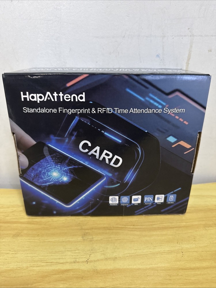 HapAttend Fingerprint Time Clock, H3 Clocking In Machine Automatic Hour