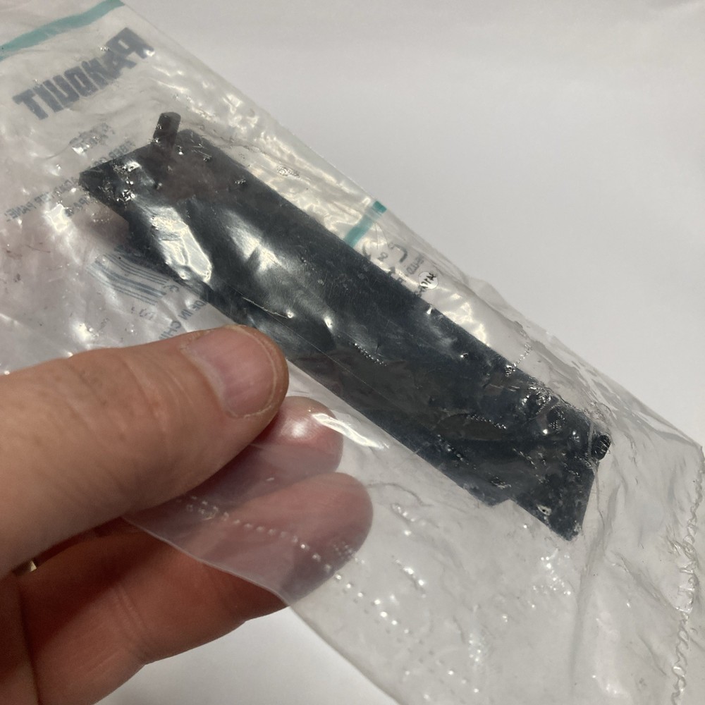 Panduit FAPB Blank Front Loading Adapter Panel Plastic Black