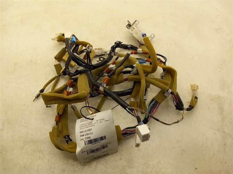 2007 LEXUS RX400H DASH WIRE HARNESS