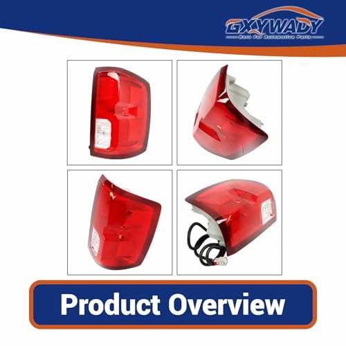 Passenger Right Side Tail Light Assembly Replacement for Silverado 1500 2016