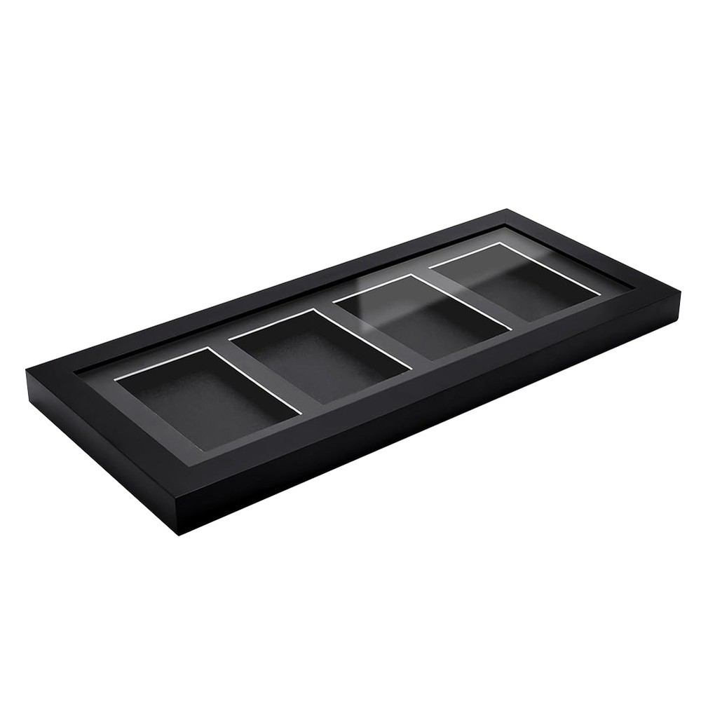 Trading Card Display Frame - Wall Mount Baseball Card Display 4 Standard Cards