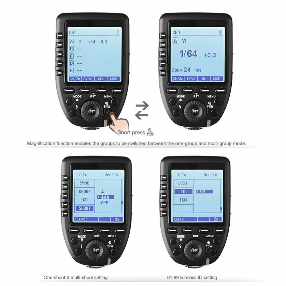 Godox XPro-C Transmitter Trigger TTL 2.4G Flash Speedlite For Canon EOS Camera