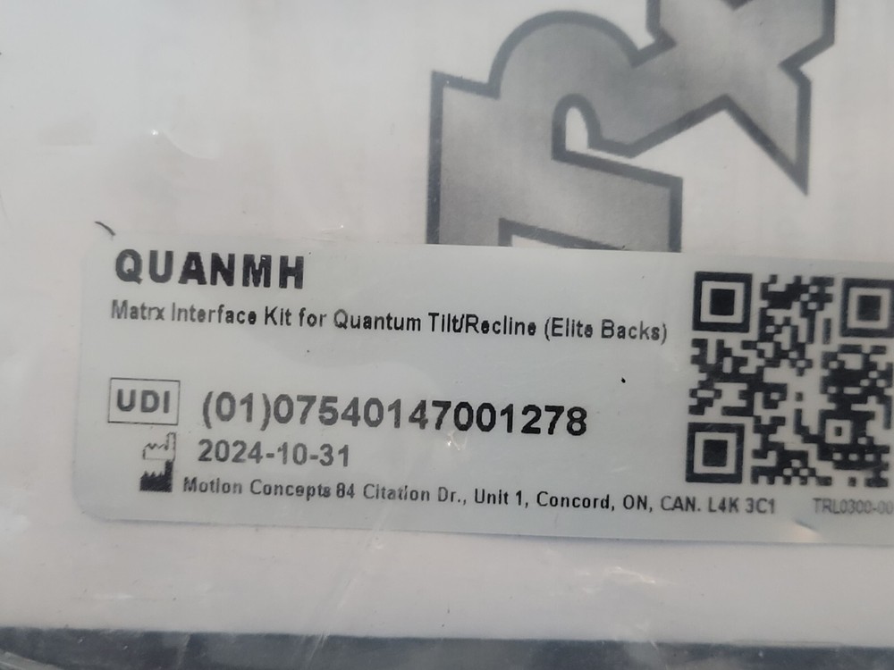 Matrix Back Interface For Quantum True Balance 3 Seating System TRC2800