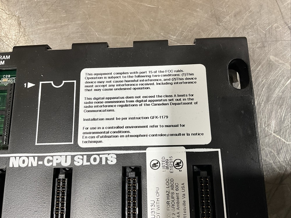 GE Fanuc Programmable Controller, Base 5 Slot, with CPU USED SURPLUS