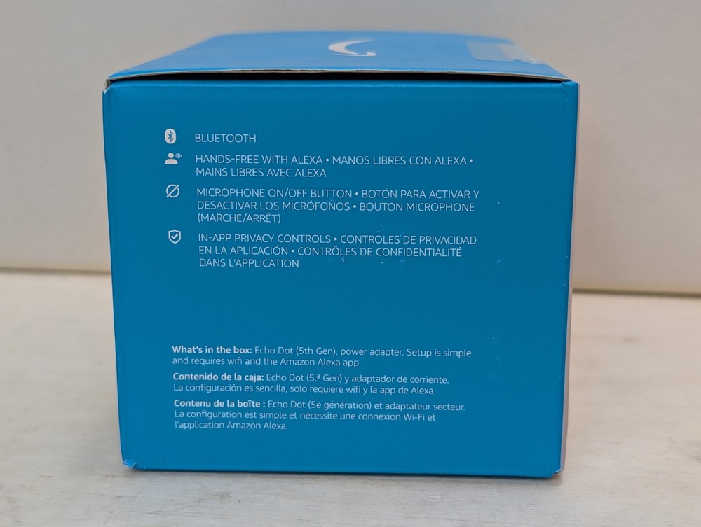 Amazon Echo Dot 5th Generation C2N6L4 Blue Bluetooth Smart Speaker With Alexa