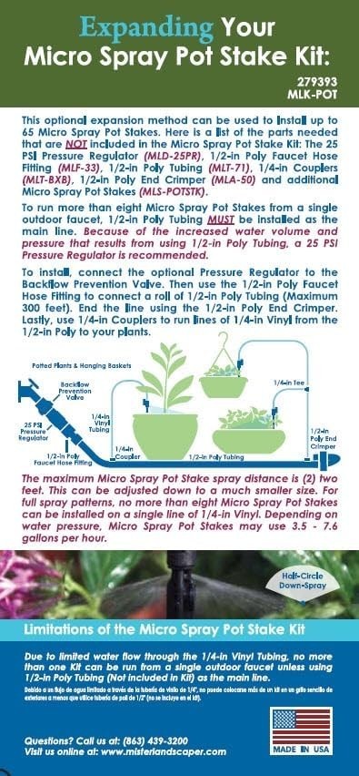 Micro Spray Pot Kit MLK-POT