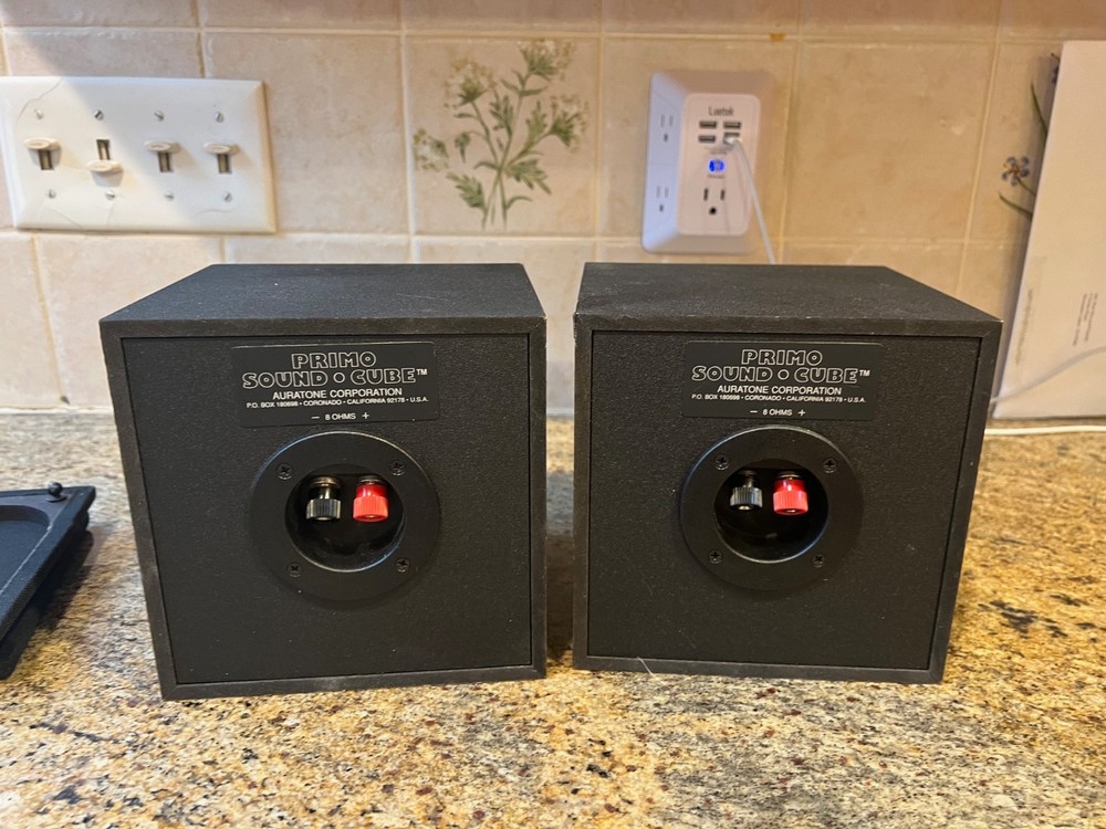 Pair Auratone 5PSC PRIMO-SOUND-CUBE Passive Reference Monitors Speakers
