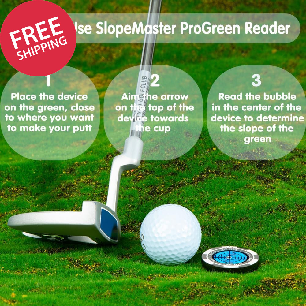 Golf Ball Marker Green Reader High Precision Slope Putting Aid Alignment Tool