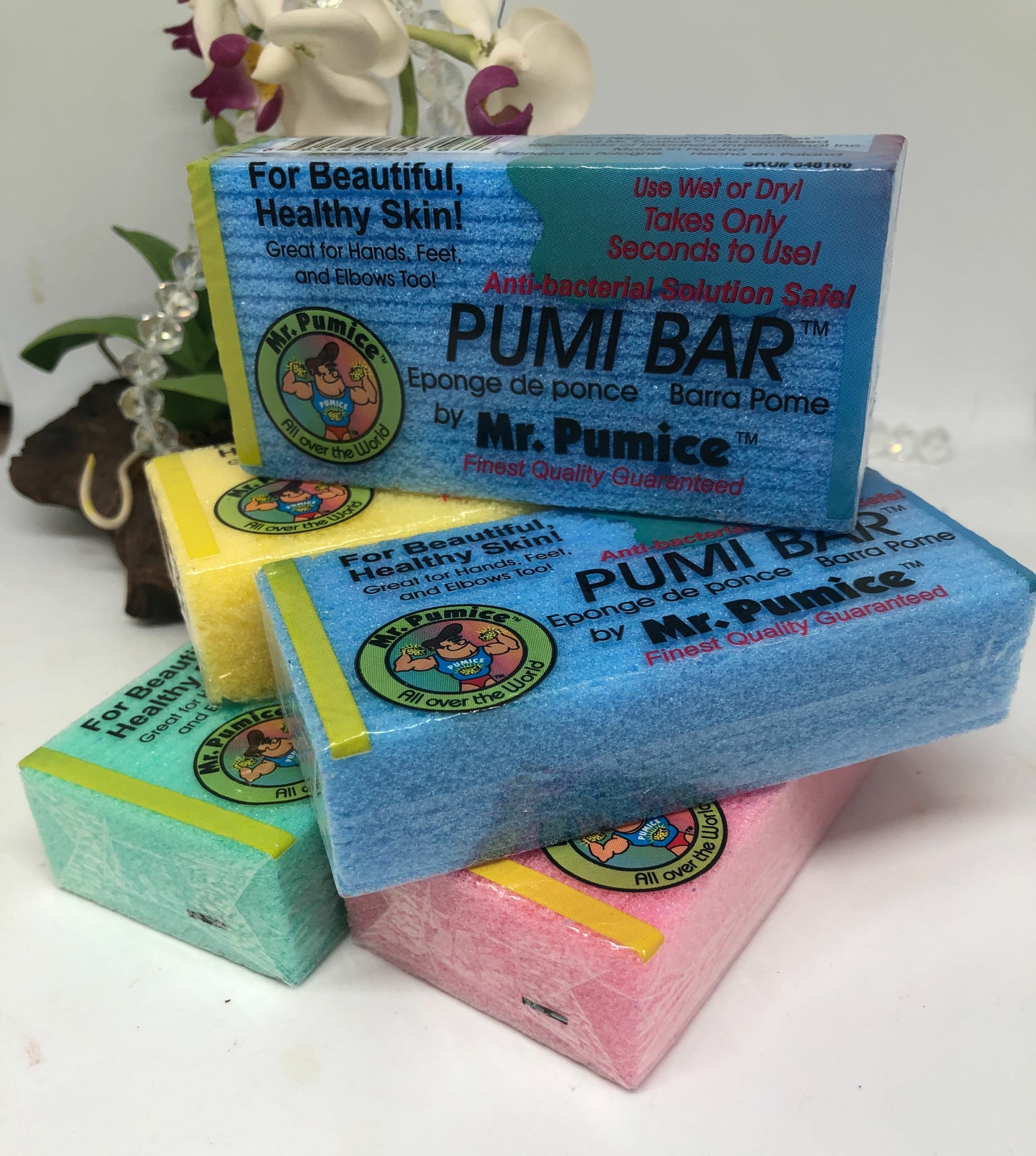 5x Mr Pumice Pumi Bar - Assorted Color - Individually Sealed