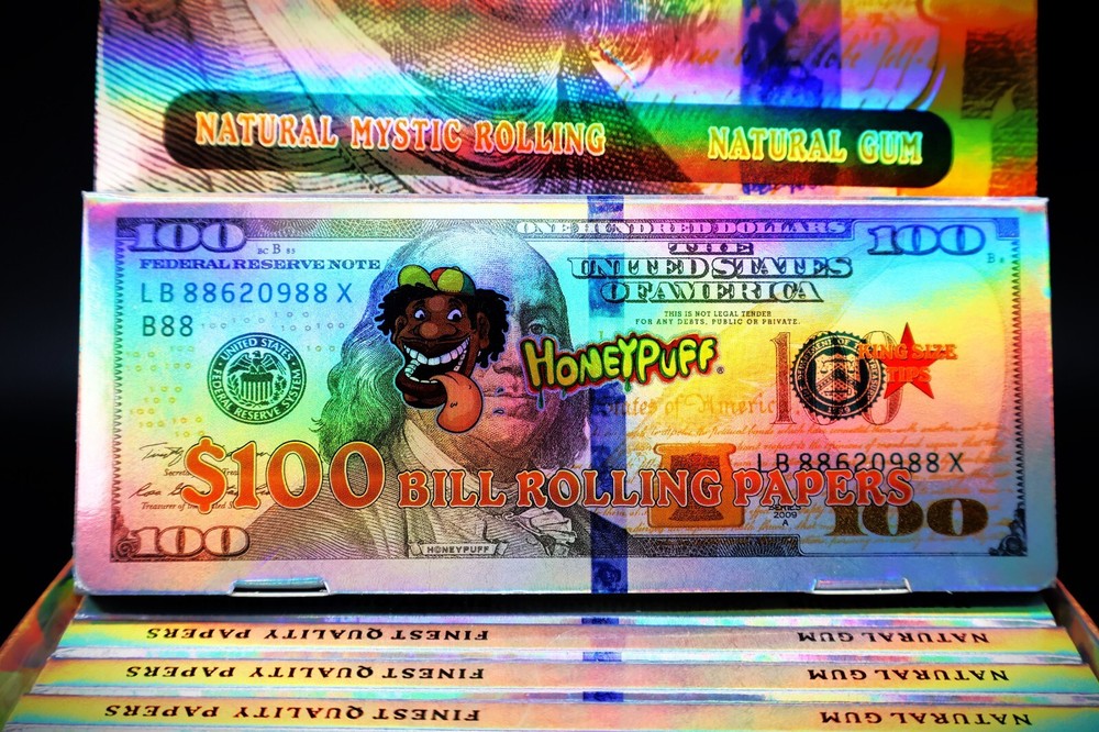 24- Pack $100 Cigarette dollar bill rolling papers (72 papers) plus Tips !