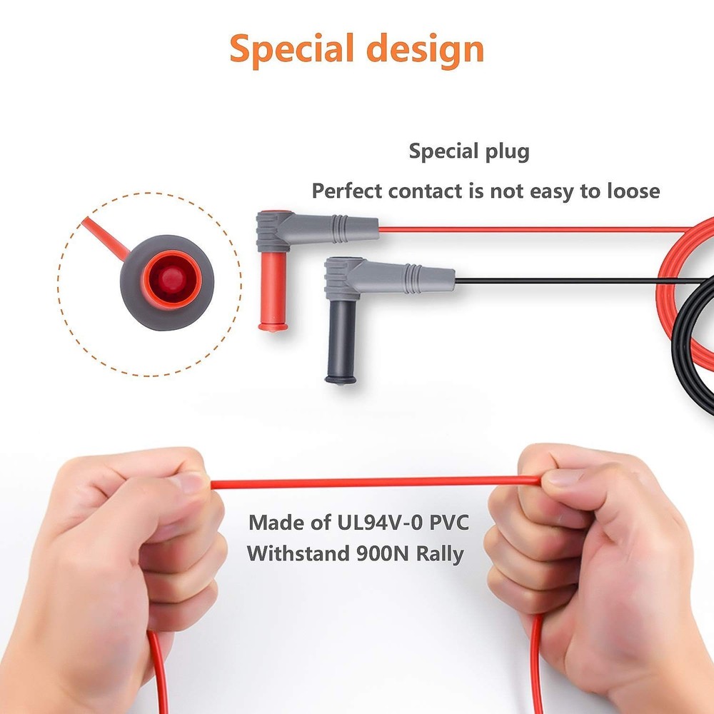 High Precision Banana Plug Leads 20A with Enhanced Insulation Features