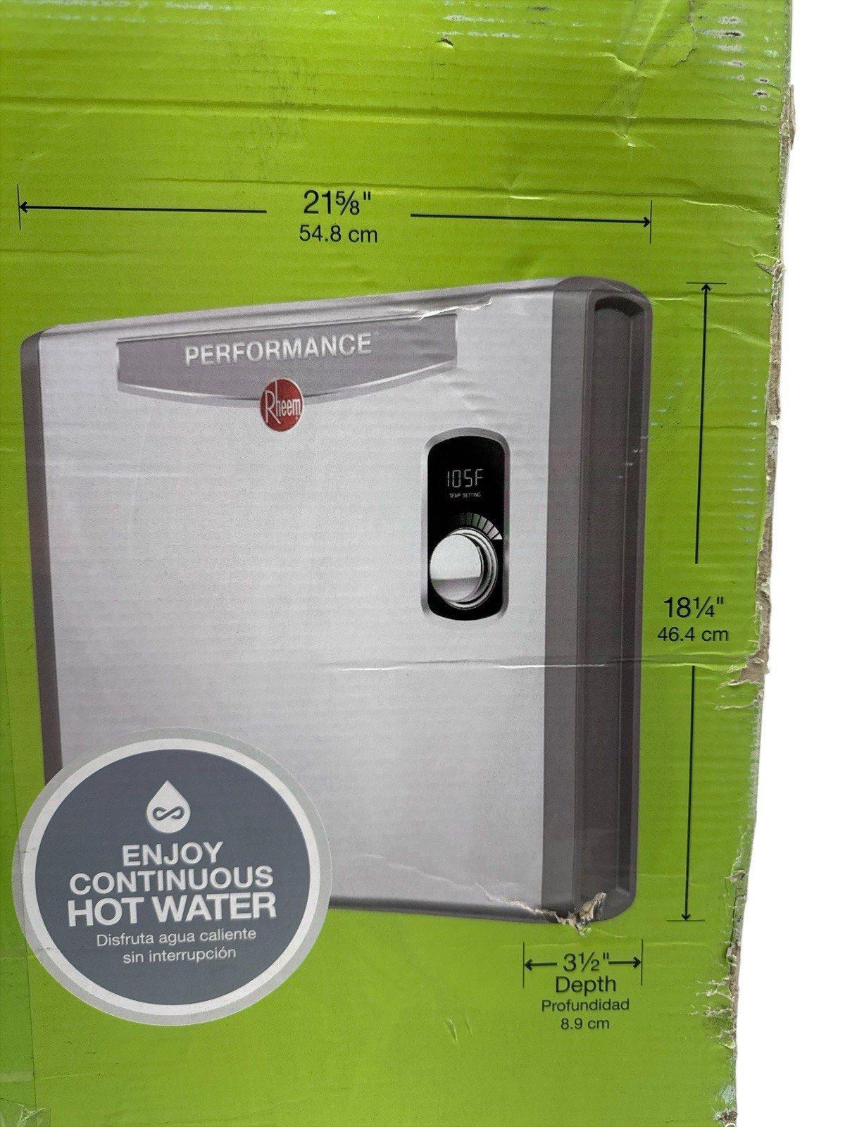 Rheem Performance 36kw Tankless Electric Water Heater RETEX-36 (OB)