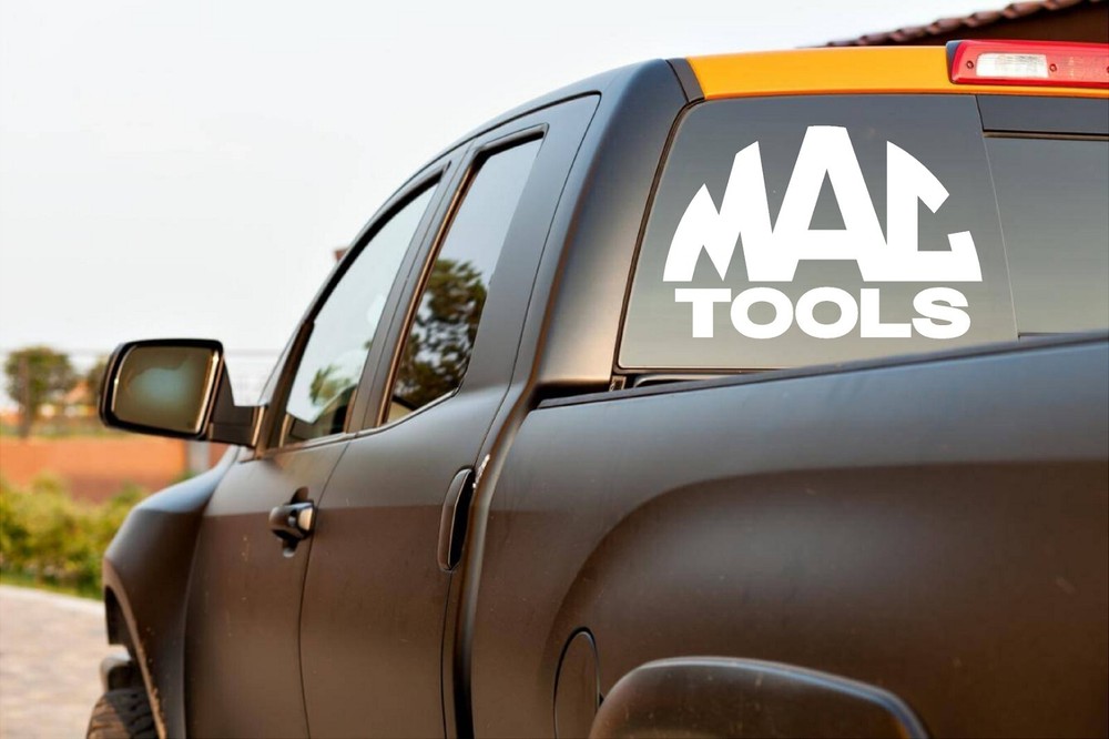 Custom Mac Tools Solid Die Cut Vinyl Decal Multiple Colors and Sizes