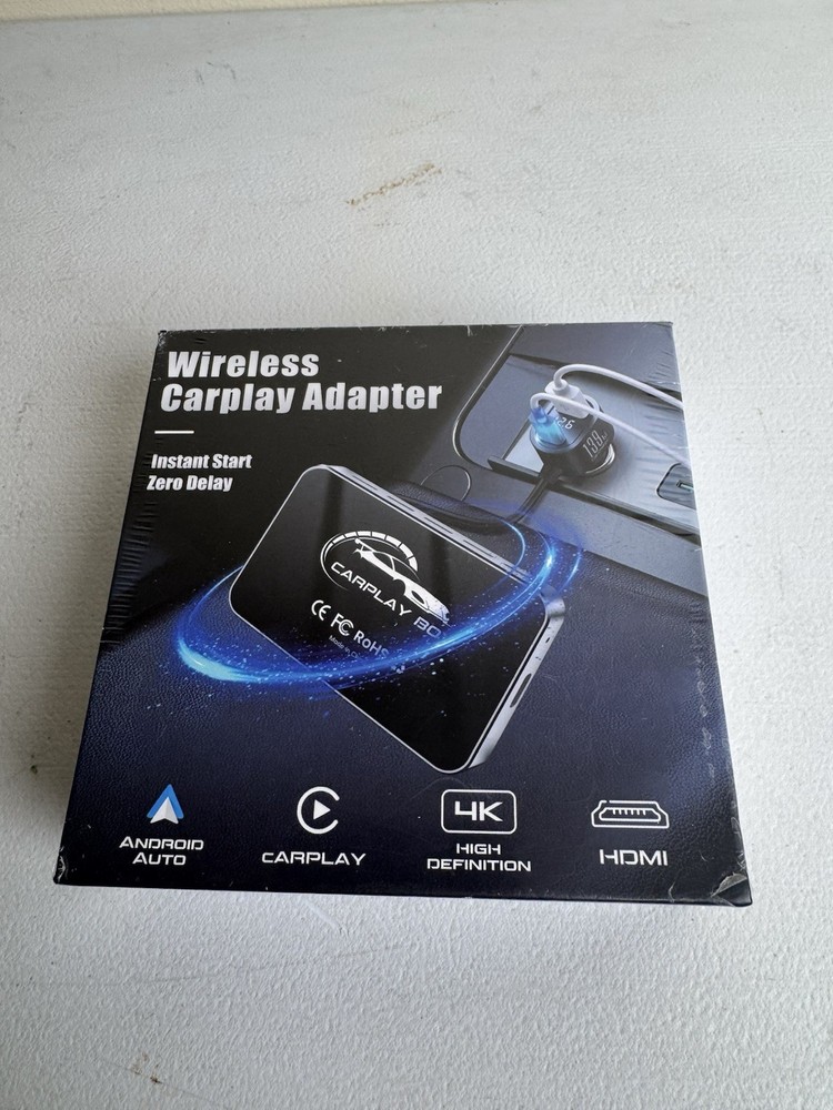 AI Box Wireless CarPlay&Auto Adapter-Plug&Play,Dual-Band WiFi,Bluetooth 5.0,4K V