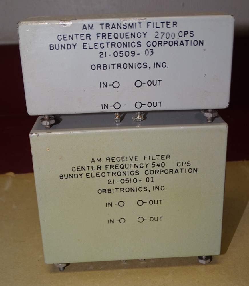 2 Bundy/Orbitronics AM Center Frequency Filters