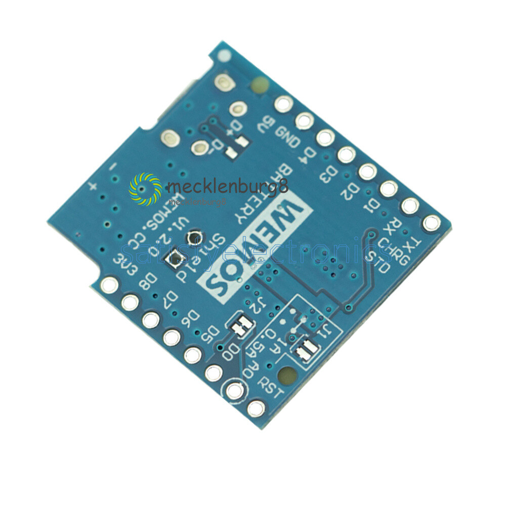 Battery Shield For WeMos D1 mini single lithium battery Charging & Boost