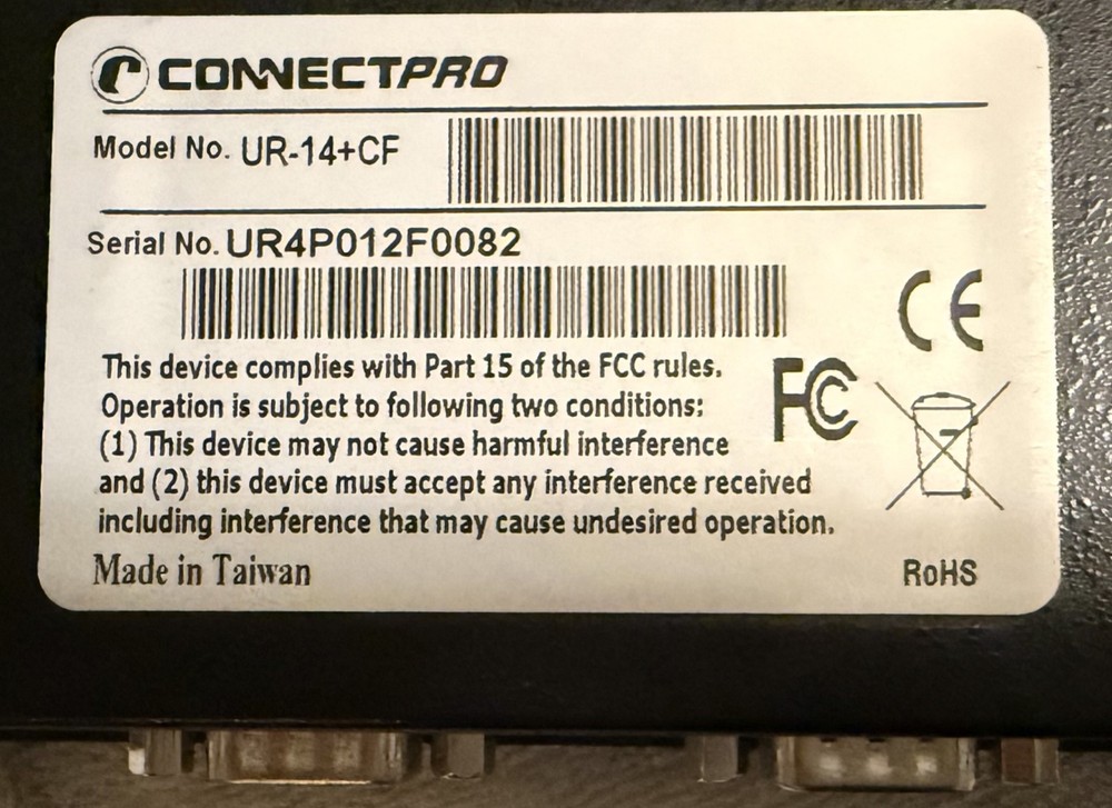 Connect Pro UR-14+CF Master IT USB KVM Switch w/DDM. New, Open Box, Never used