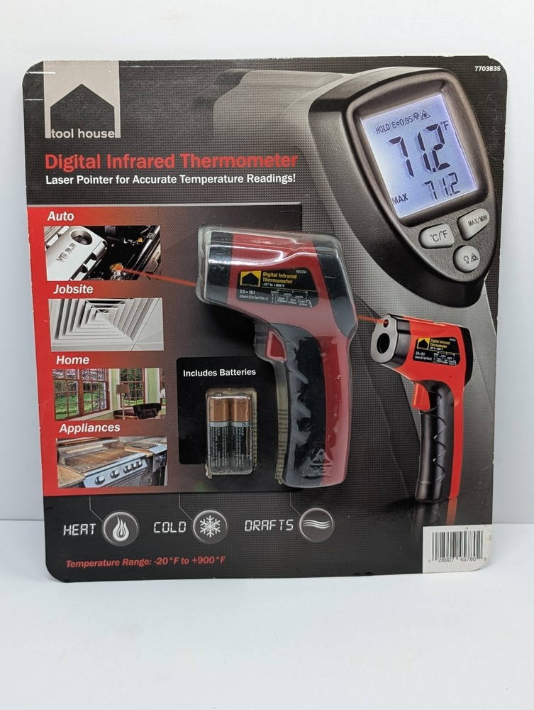 Laser pointer Digital Infrared Thermometer, Tool house. Brand new.
